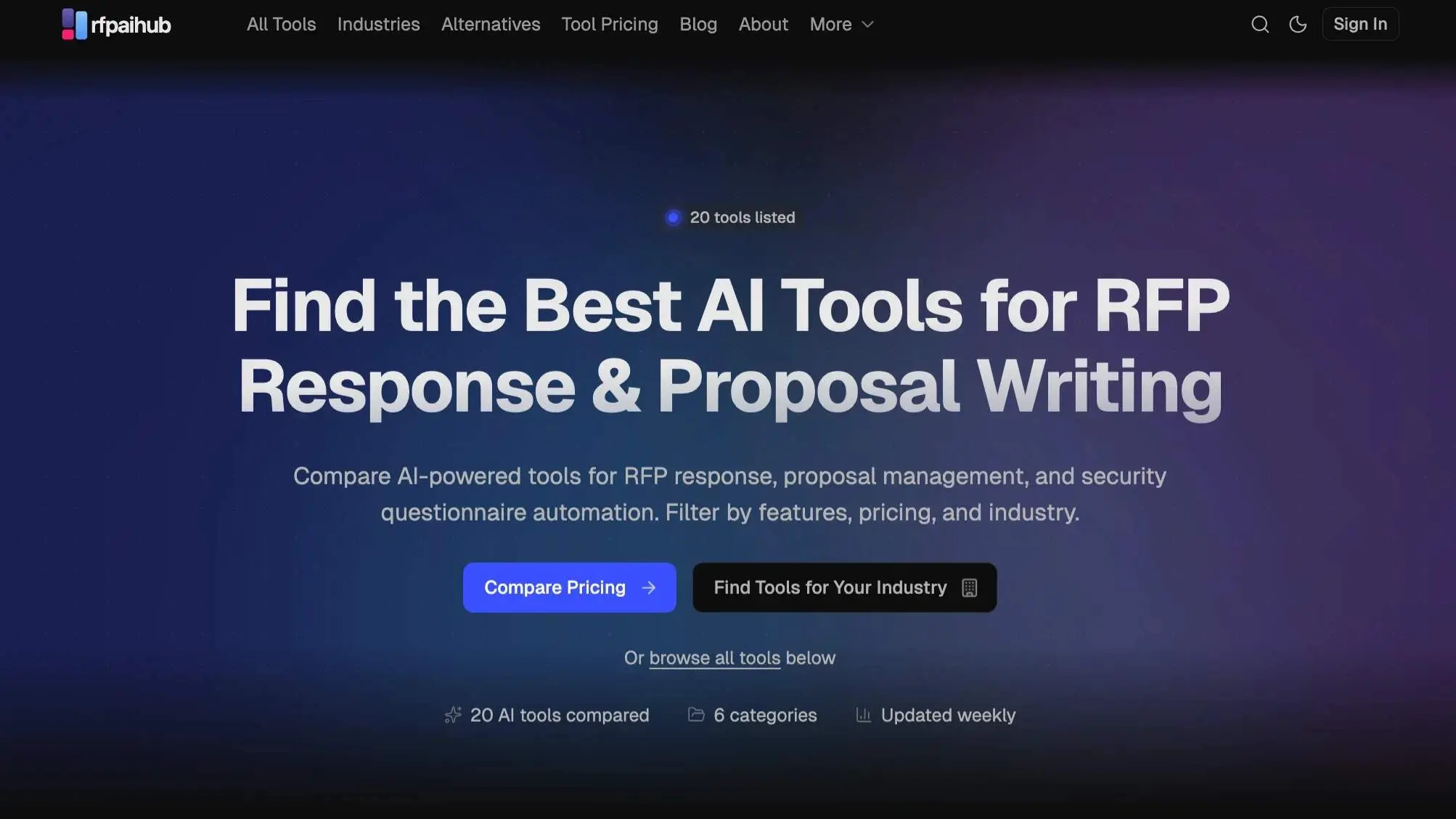 Screenshot 1 of rfpaihub