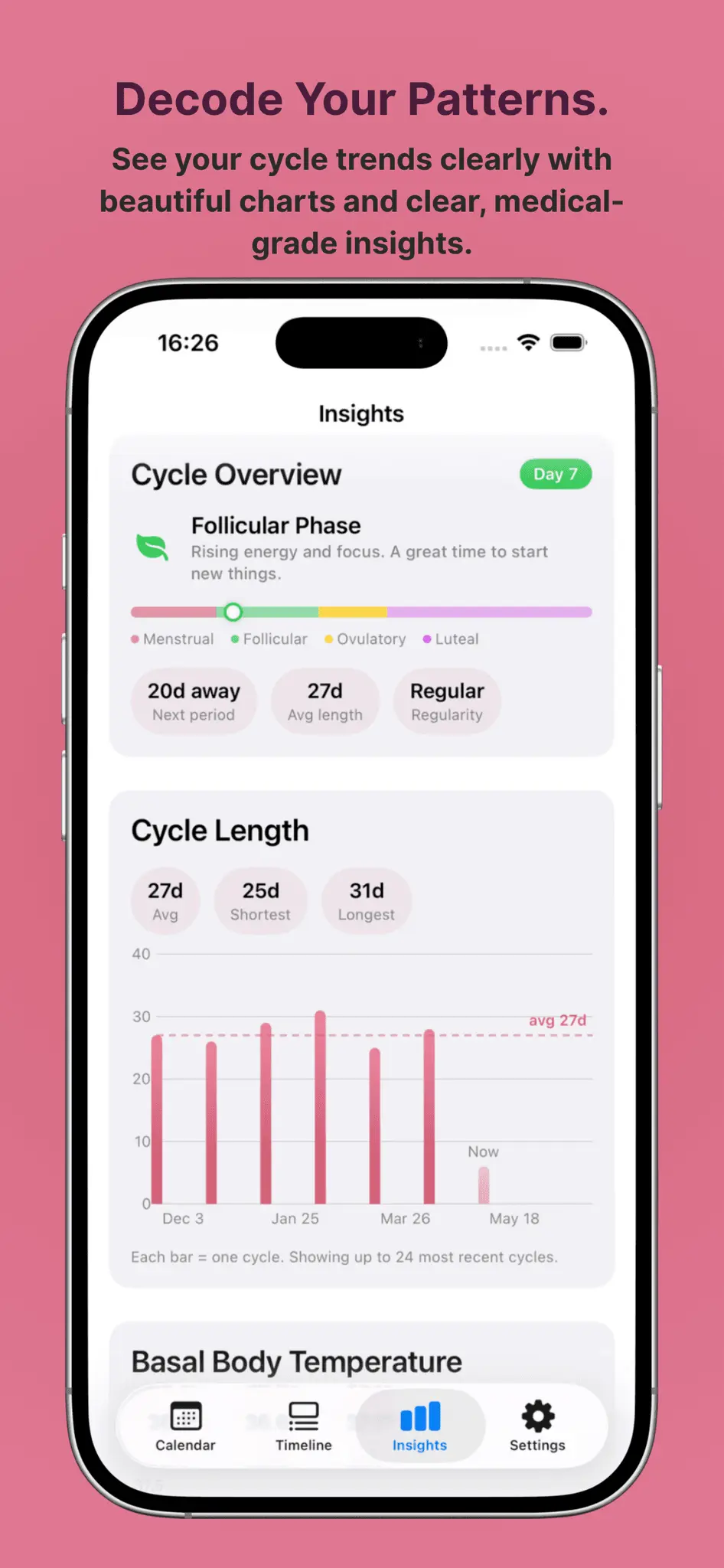 Screenshot 3 of Aura Period Tracker