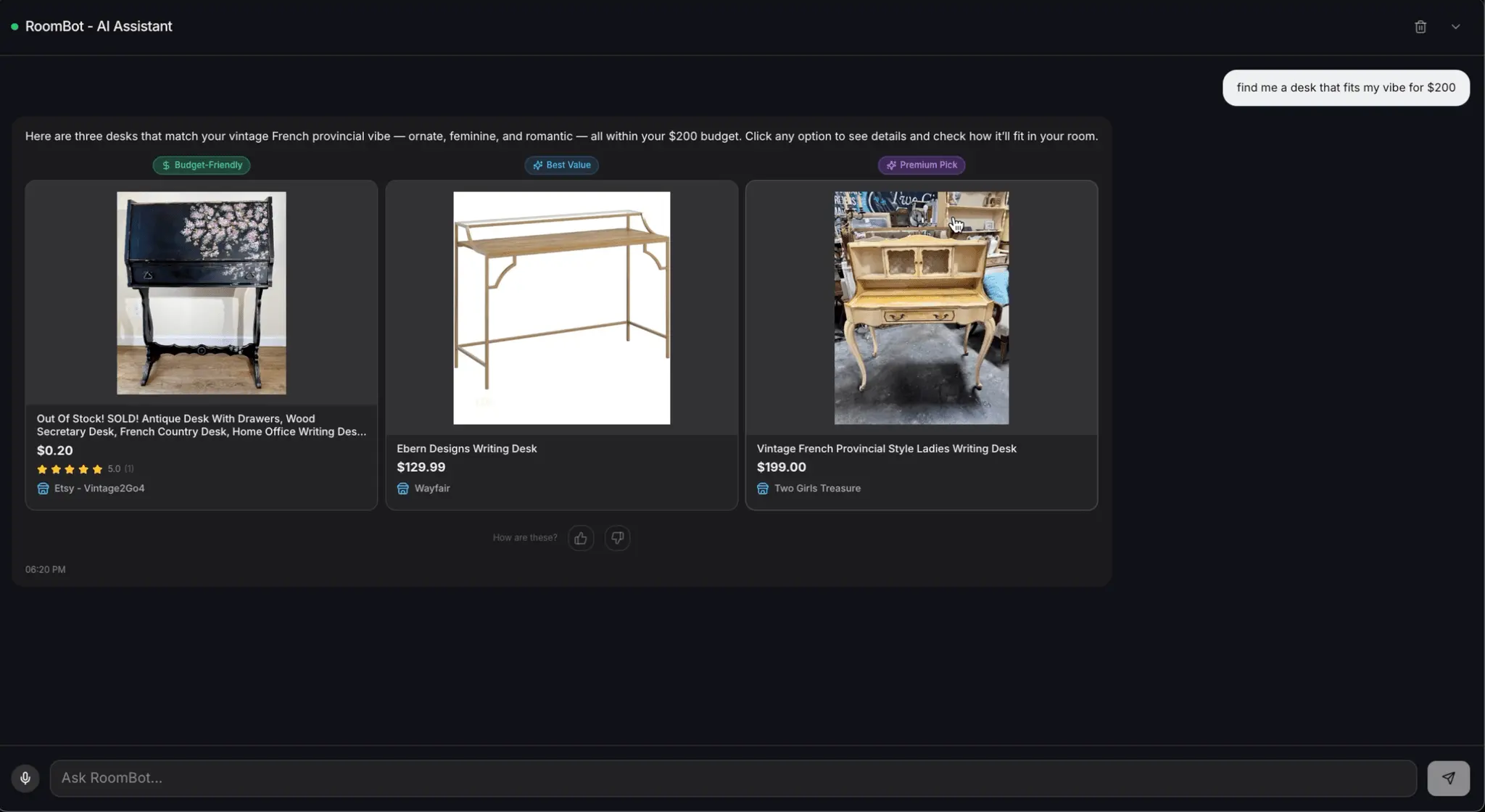 Screenshot 1 of roomform.ai