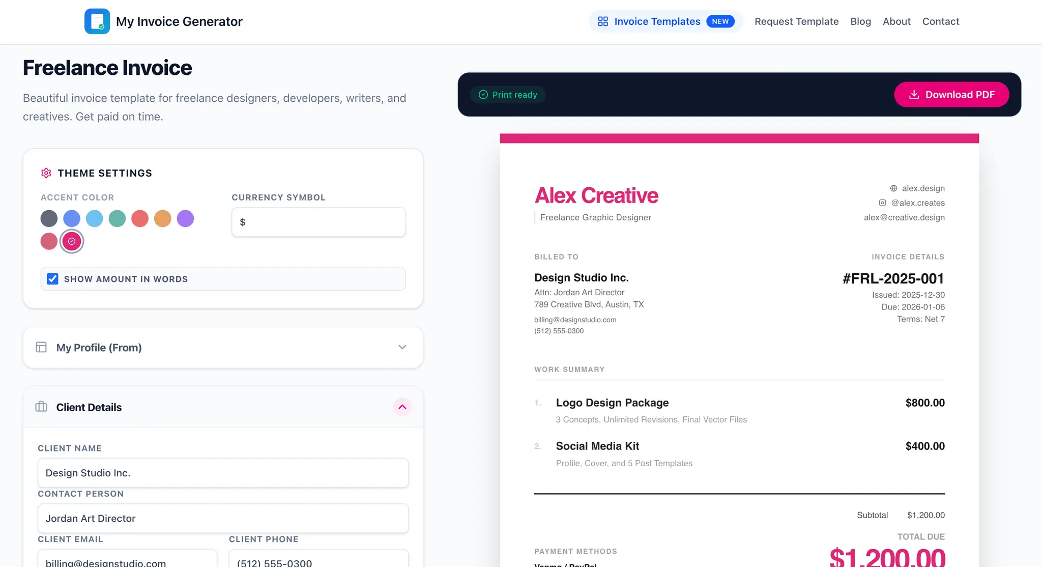 Screenshot 2 of My Invoice Generator