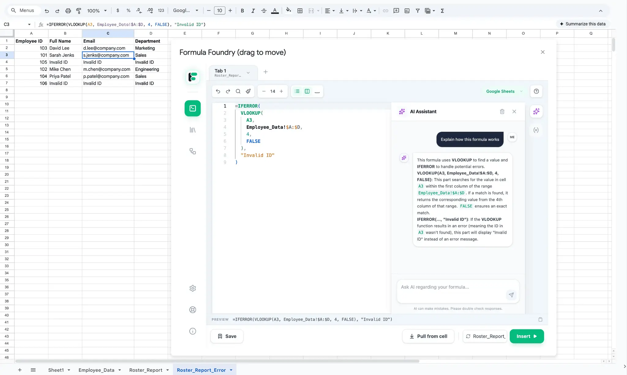 Screenshot 1 of Formula Foundry