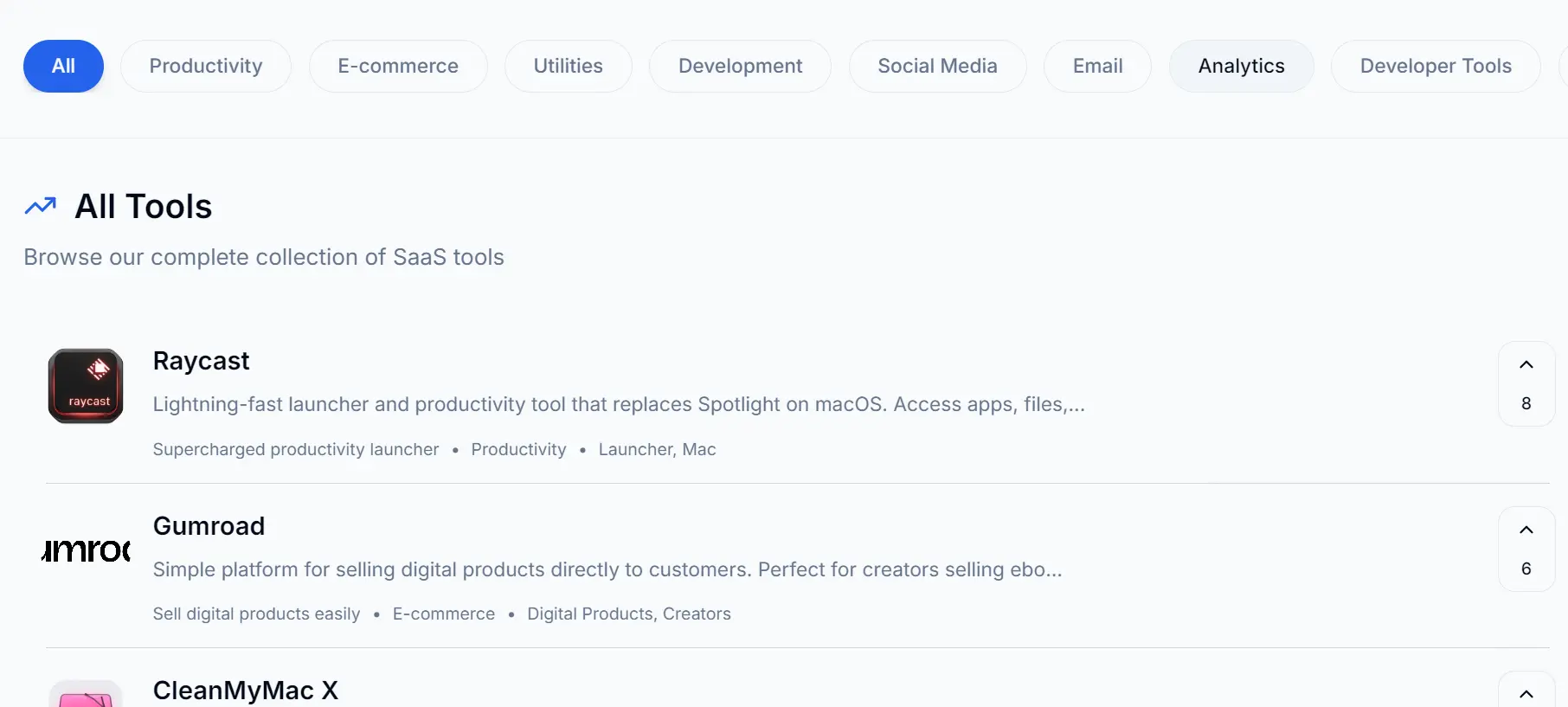 Screenshot 3 of SaaS Scout