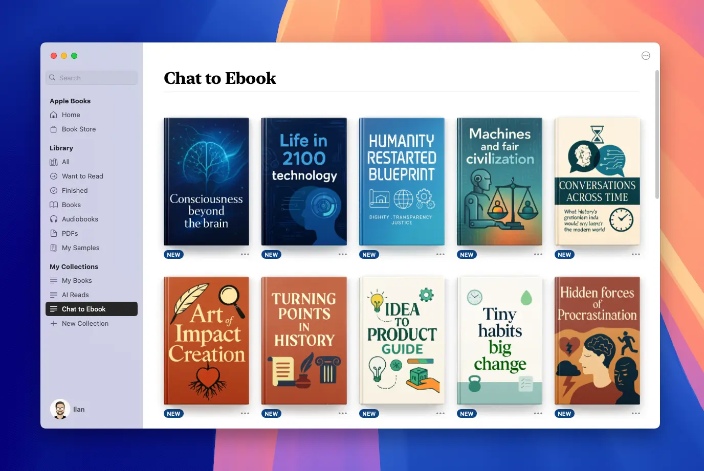Screenshot 1 of Chat to eBook - Transform Conversations