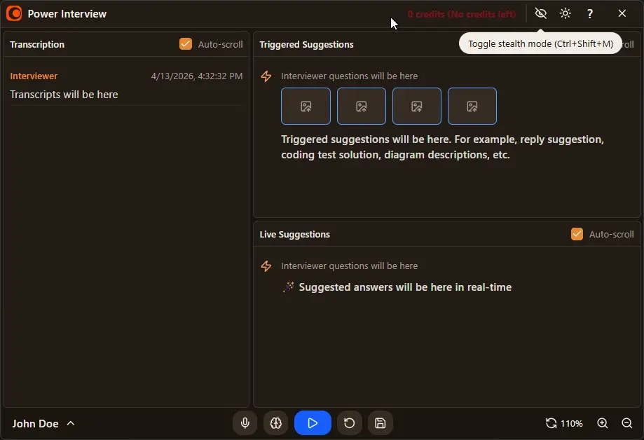 Screenshot 2 of Power Interview AI