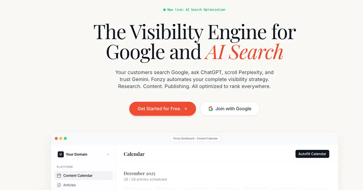 Screenshot 1 of Fonzy.ai