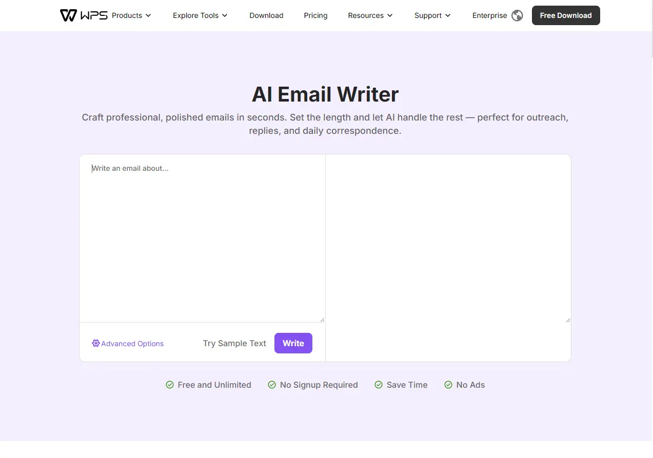 Screenshot 1 of AI Email Writer