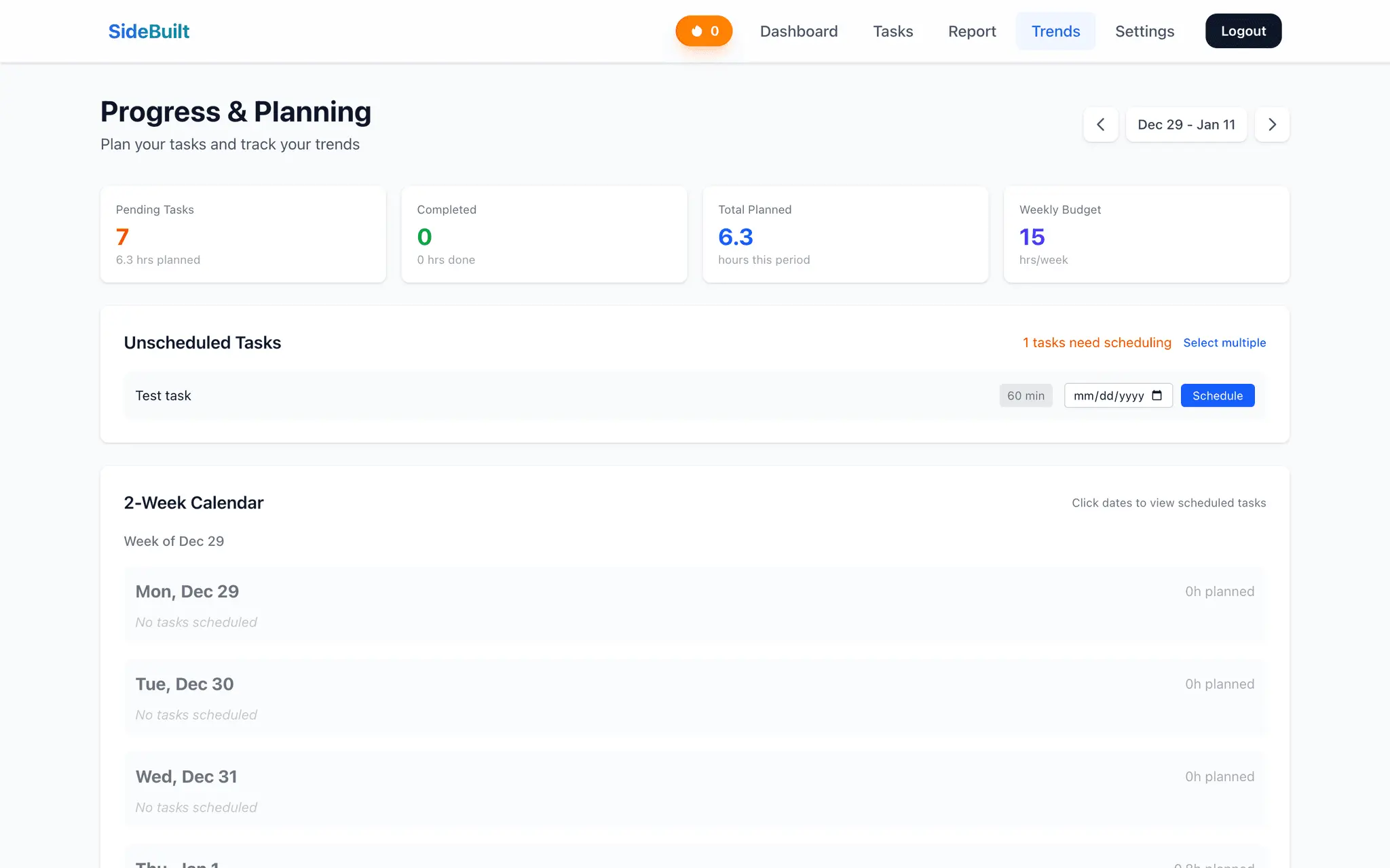 Screenshot 1 of SideBuilt