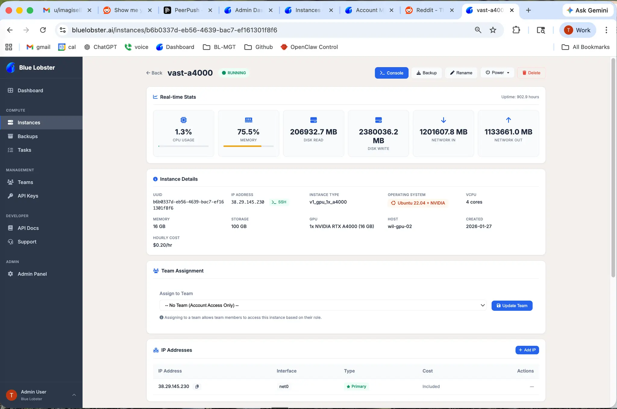 Screenshot 2 of bluelobster.ai - GPU VPS Simplified