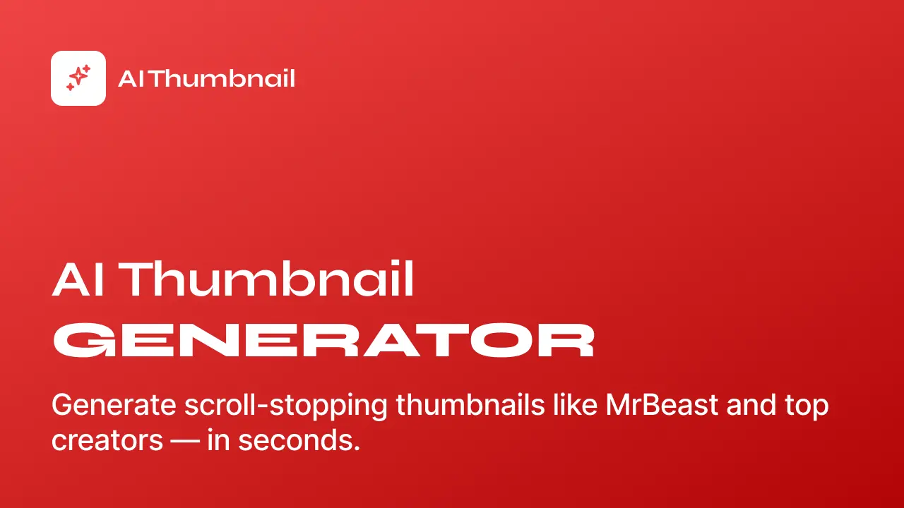 Screenshot 1 of AI YouTube Thumbnail Generator