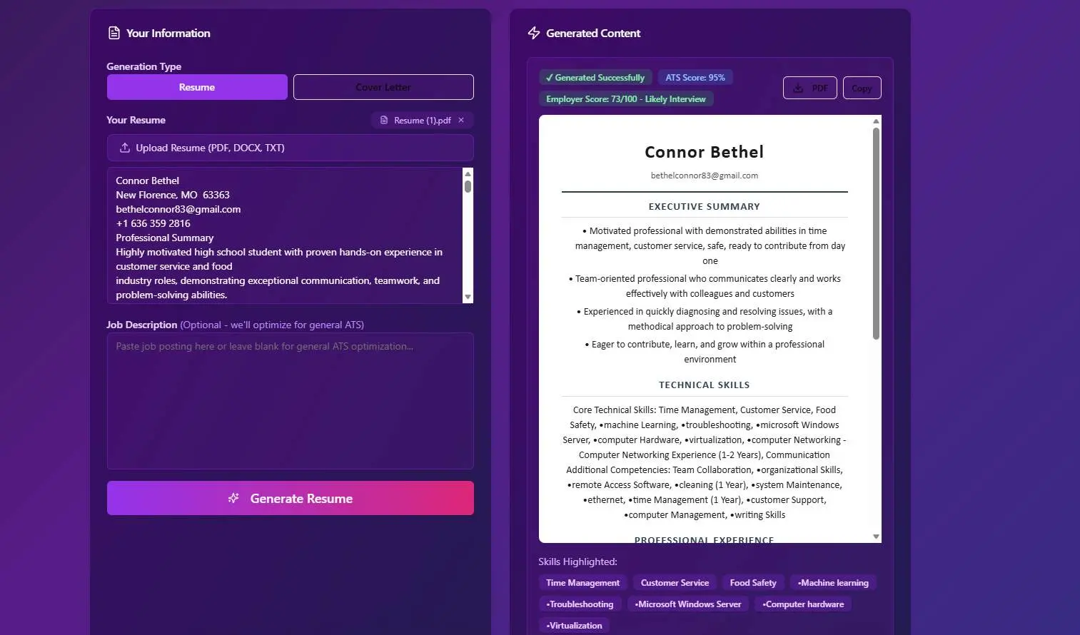 Screenshot 2 of JobHustler