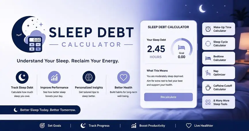 Screenshot 1 of SleepDebtCalc