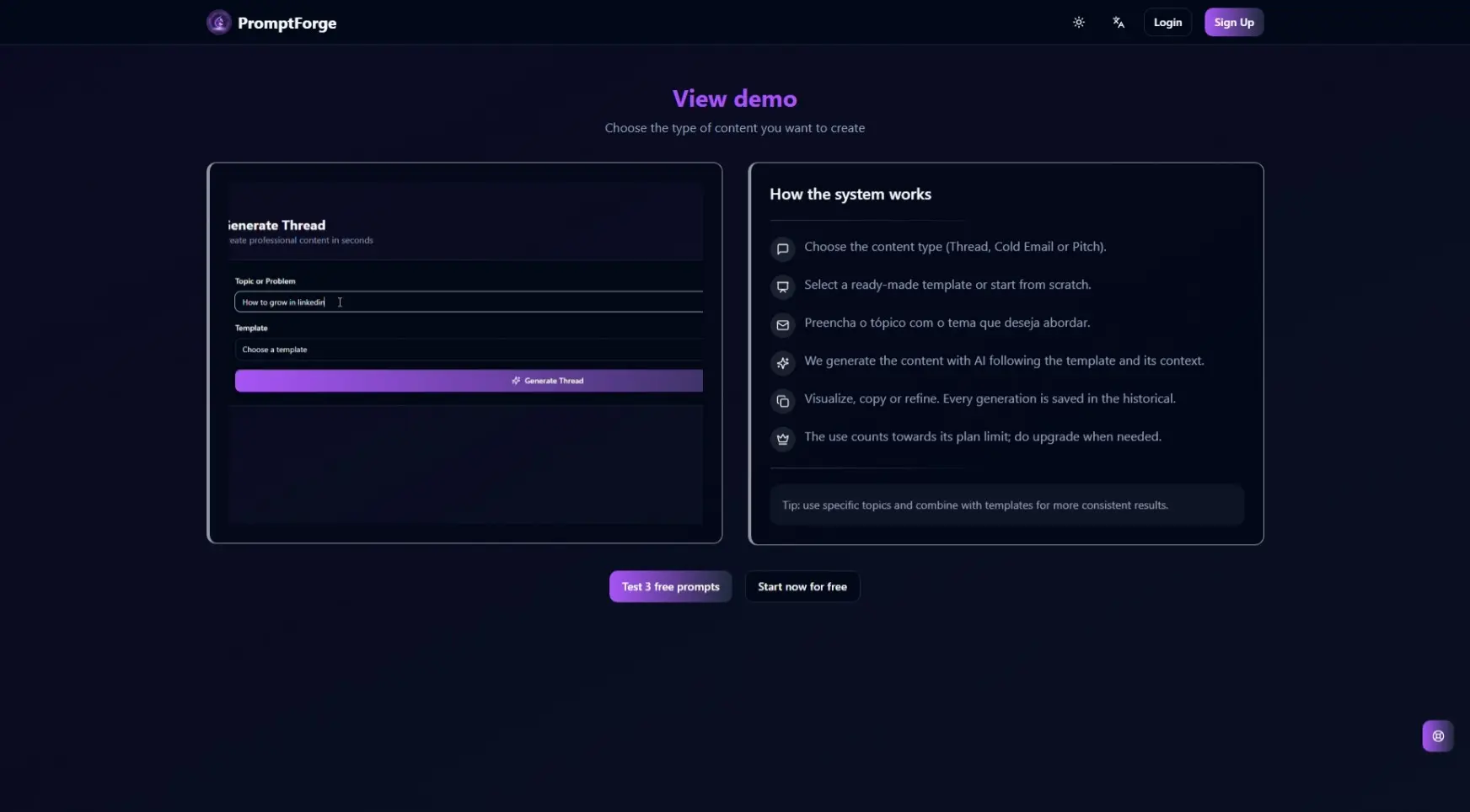 Screenshot 4 of Prompt Forge