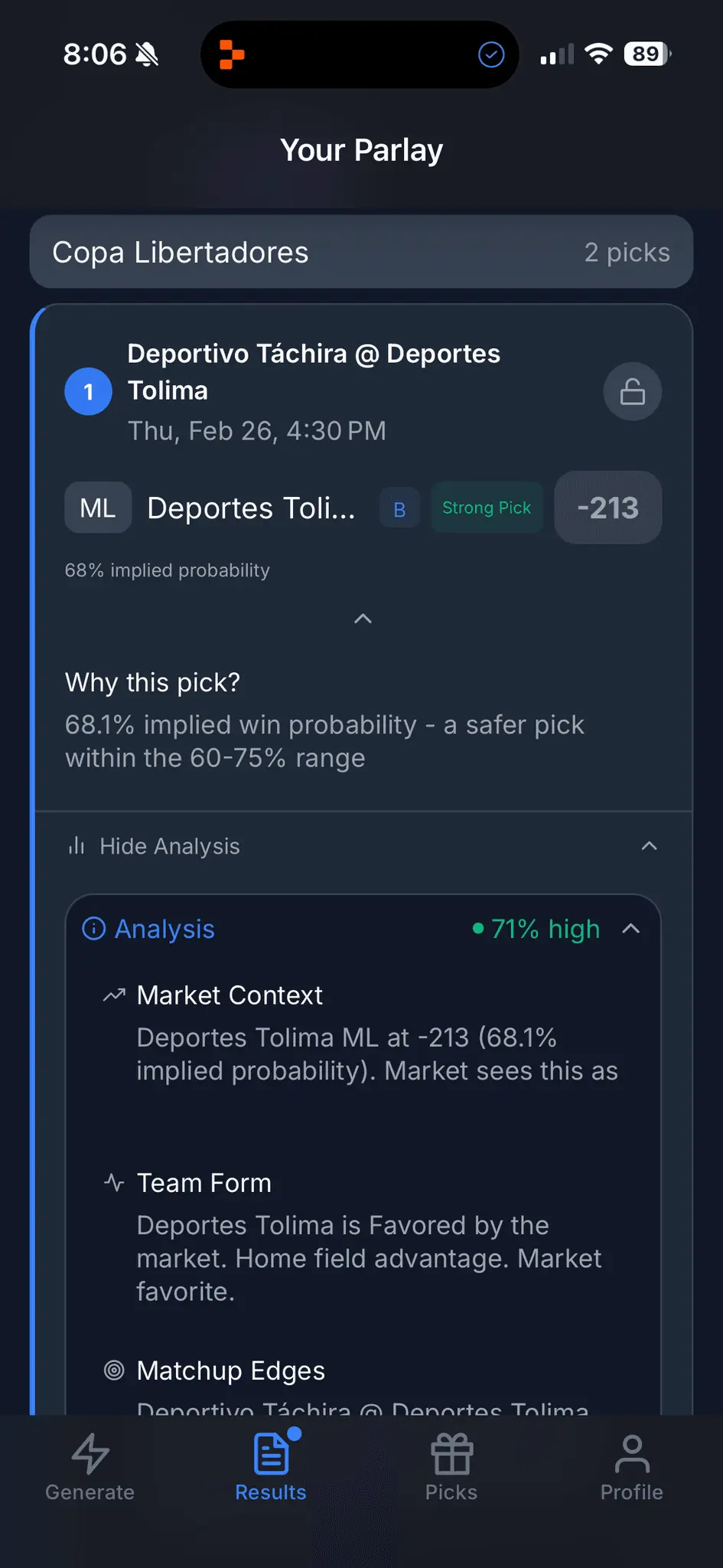 Screenshot 5 of Parlay Pilot