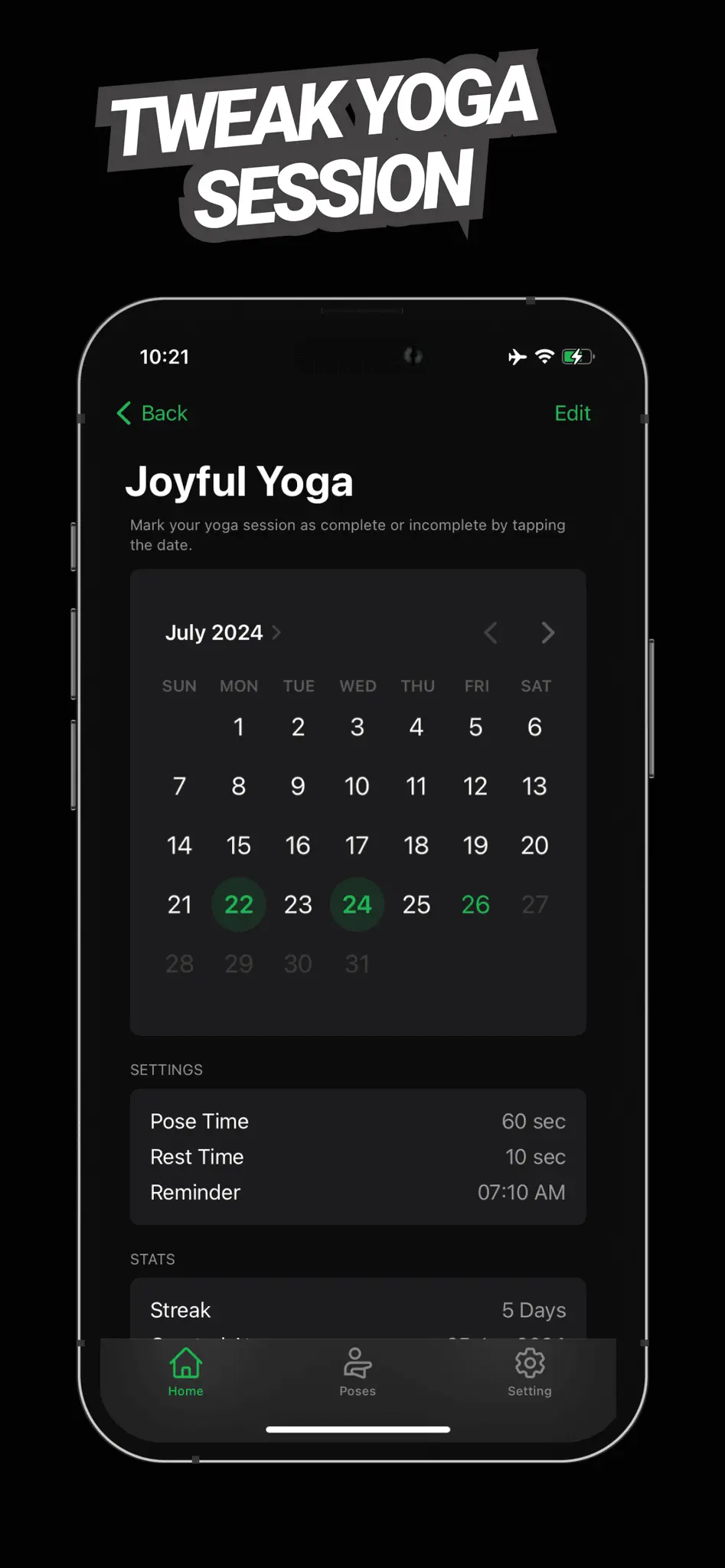 Screenshot 5 of Yoga Streaks