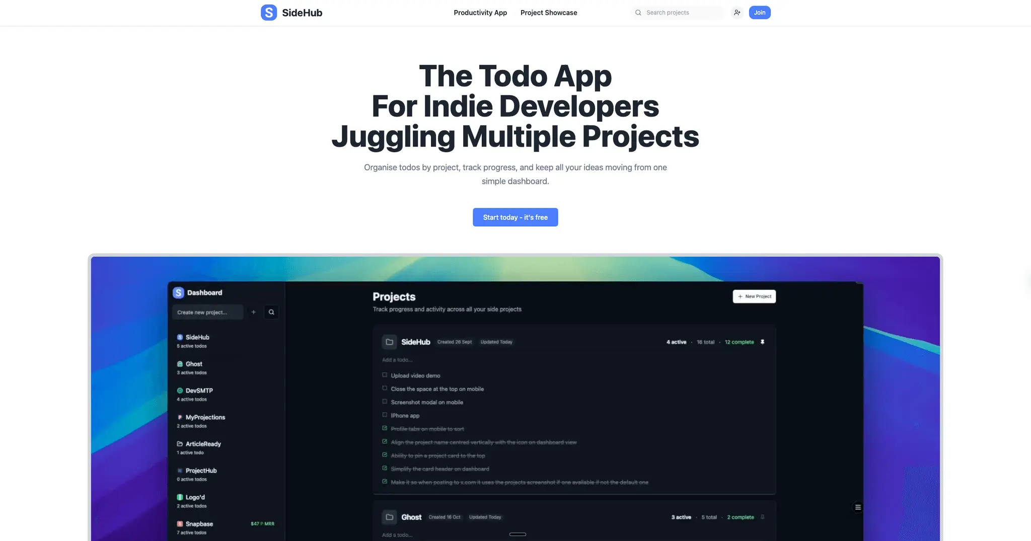 Screenshot 1 of SideHub