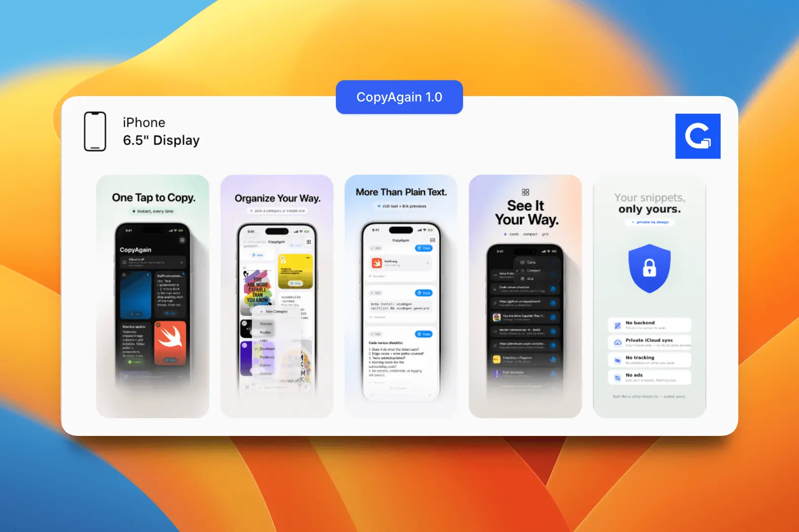 Screenshot 2 of CopyAgain