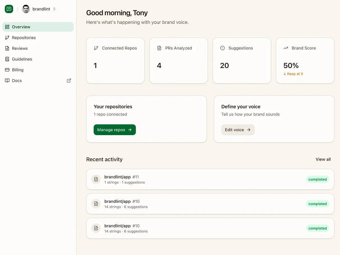 Screenshot 1 of Brandlint