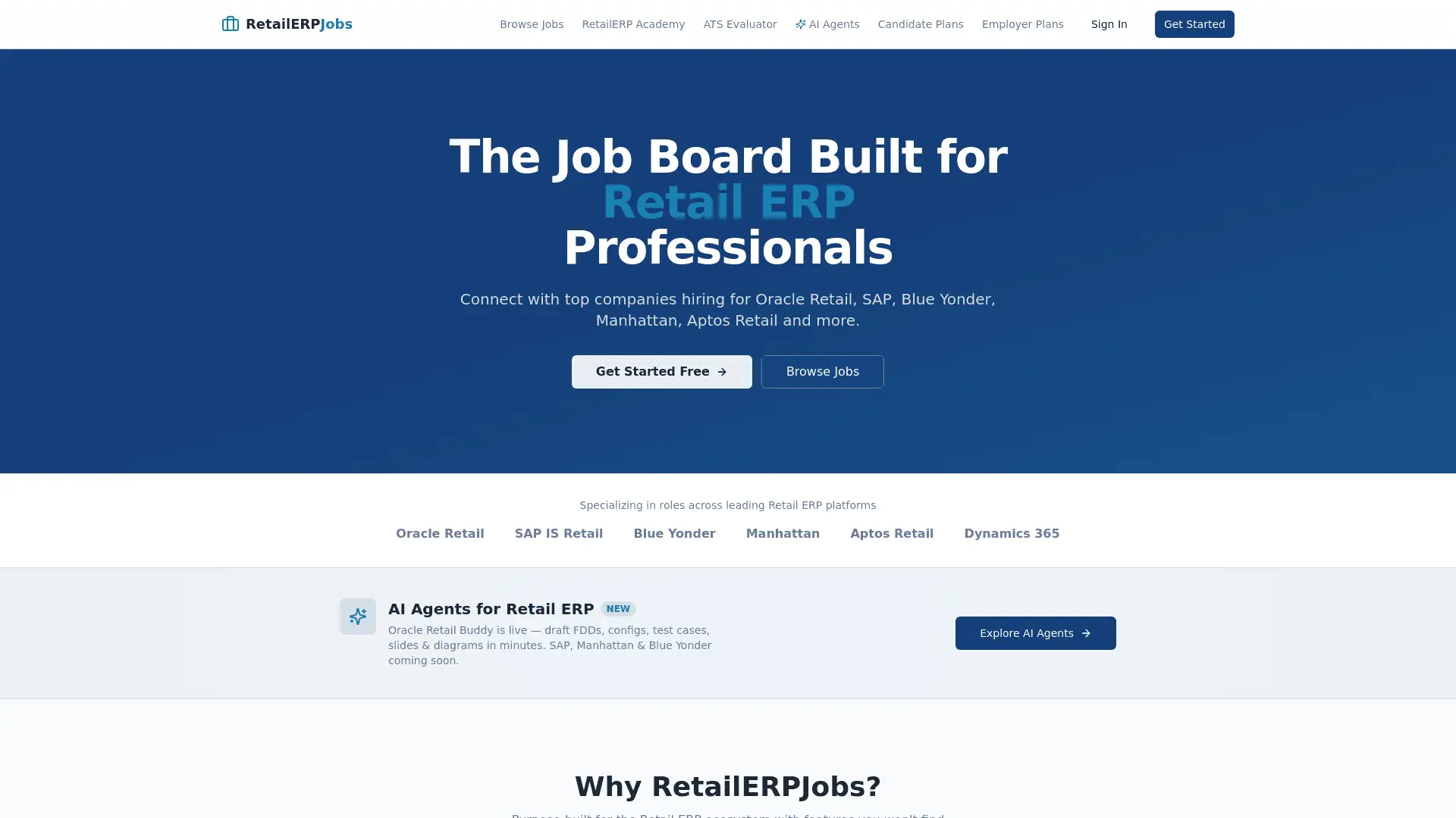 Screenshot 1 of RetailERPJobs