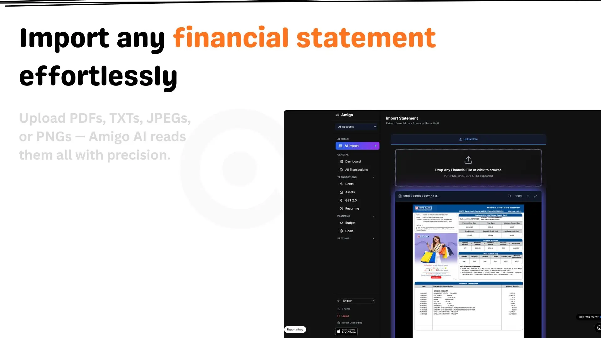Screenshot 3 of Amigo AI - Expense Tracker