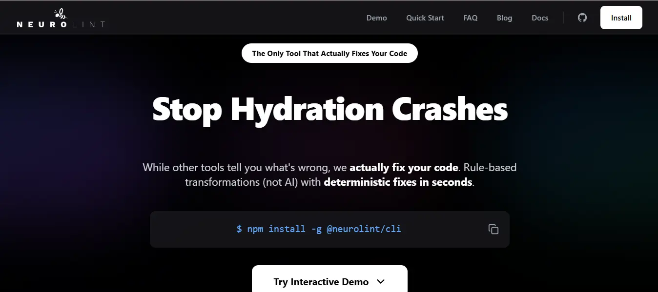 Screenshot 4 of NeuroLint CLI
