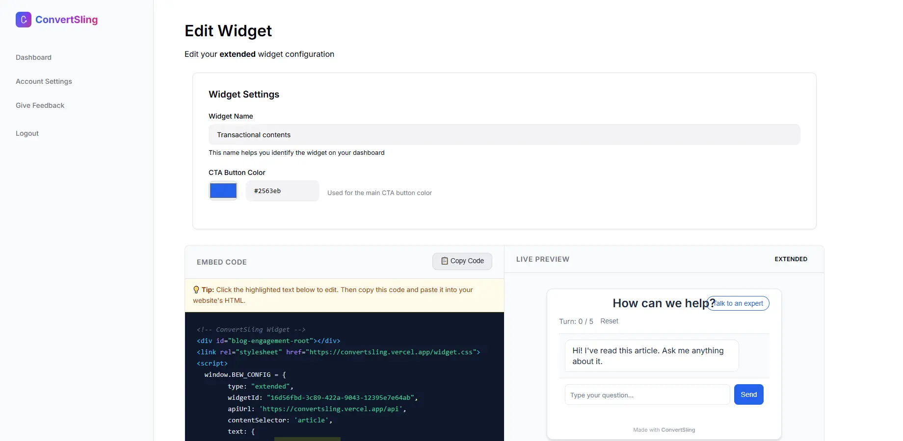 Screenshot 4 of ConvertSling - Turn readers into leads