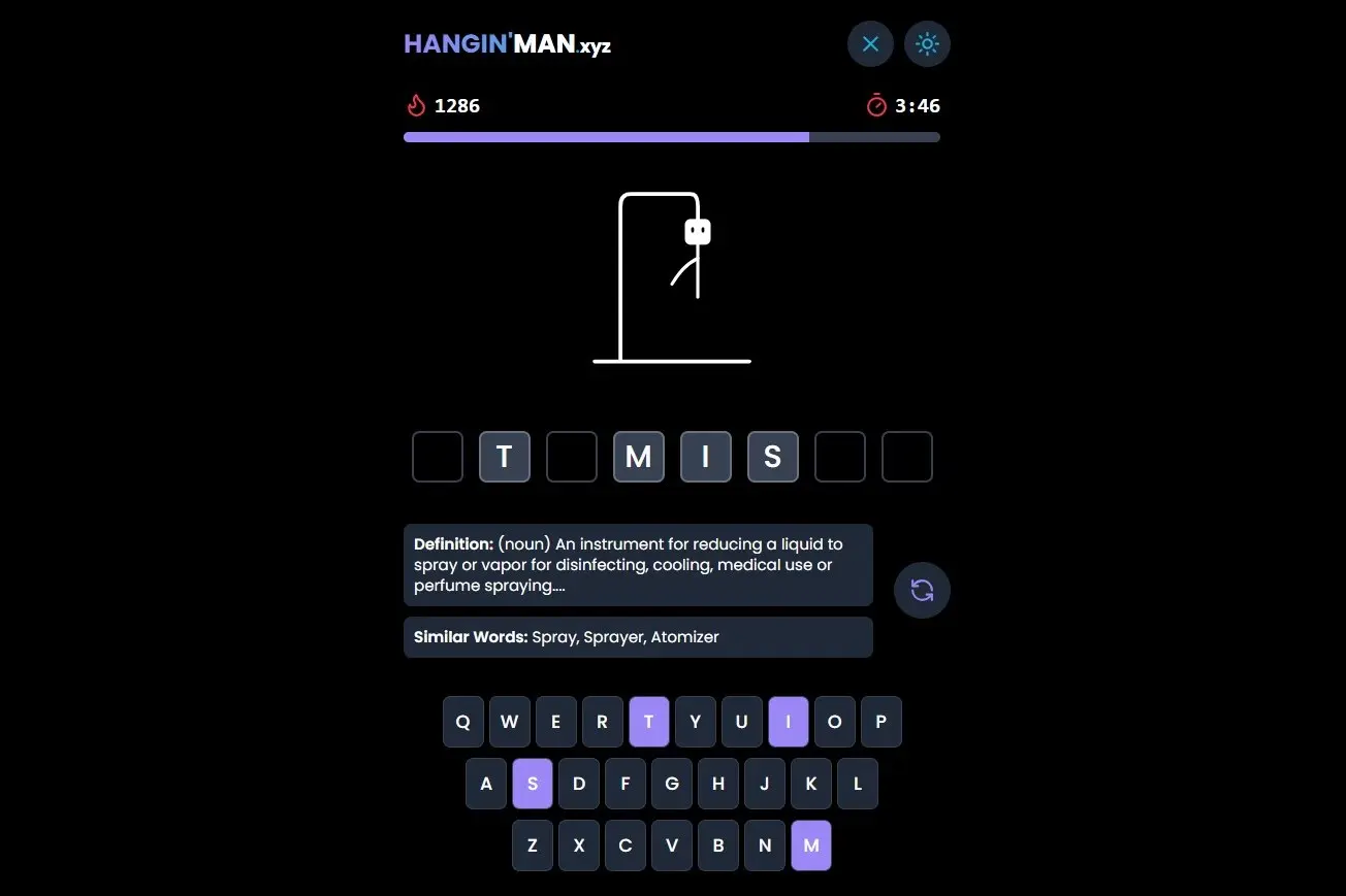 Screenshot 1 of Hangin' Man