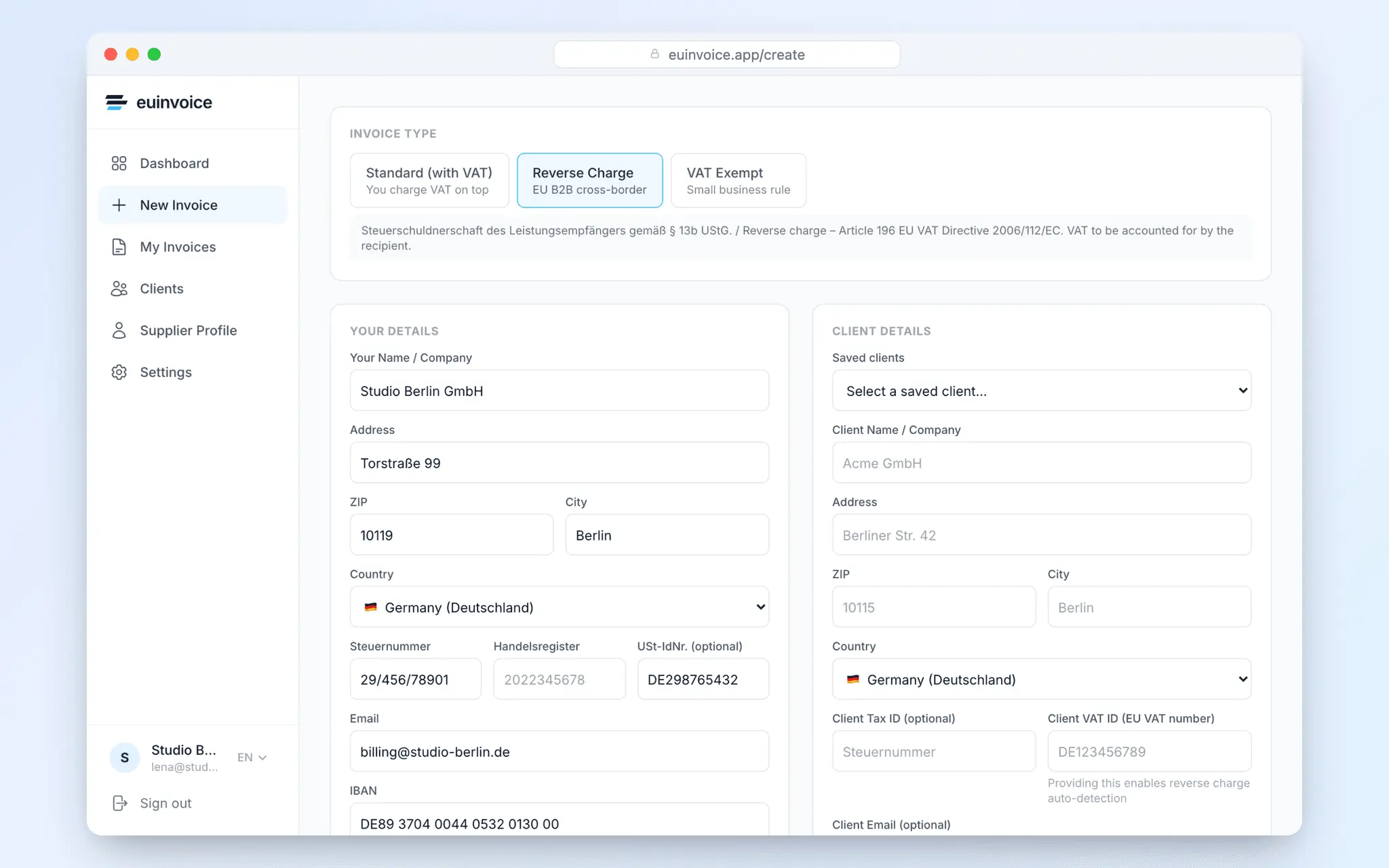Screenshot 5 of EU Invoice Generator