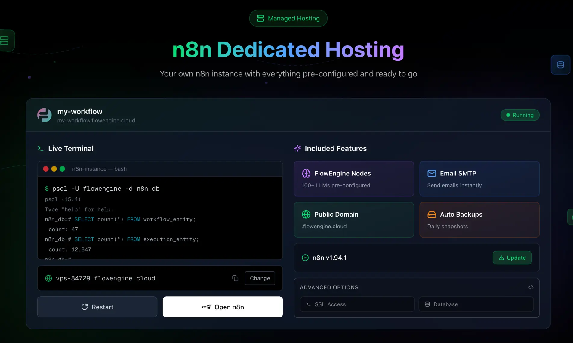 Screenshot 5 of FlowEngine - The All-in-One n8n Hosting