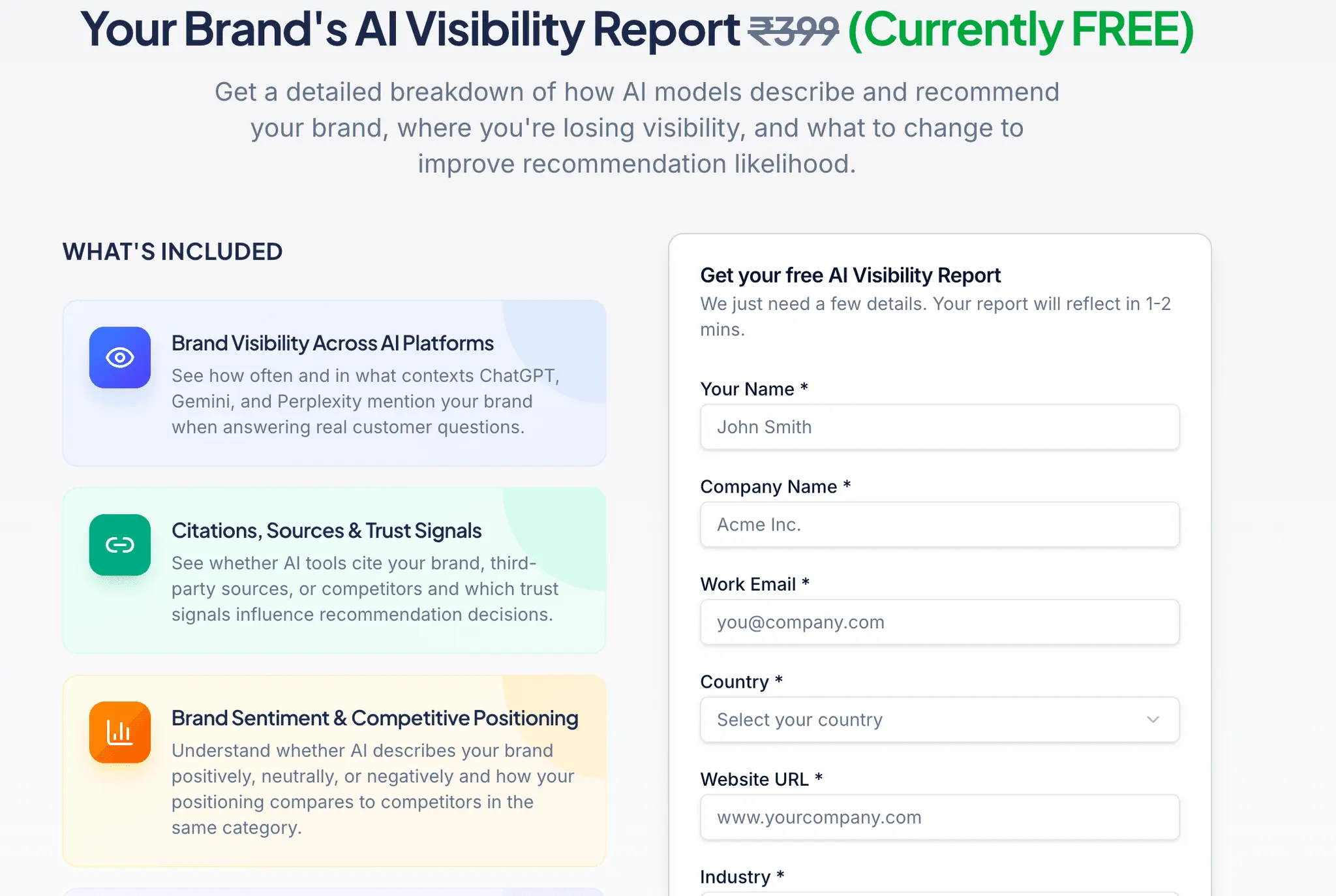 Screenshot 4 of Zaillor AI Visibility Score & Report