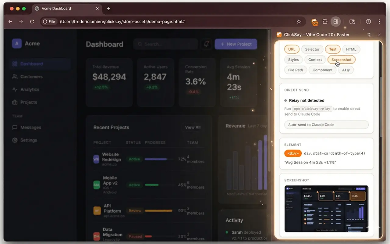 Screenshot 3 of ClickSay