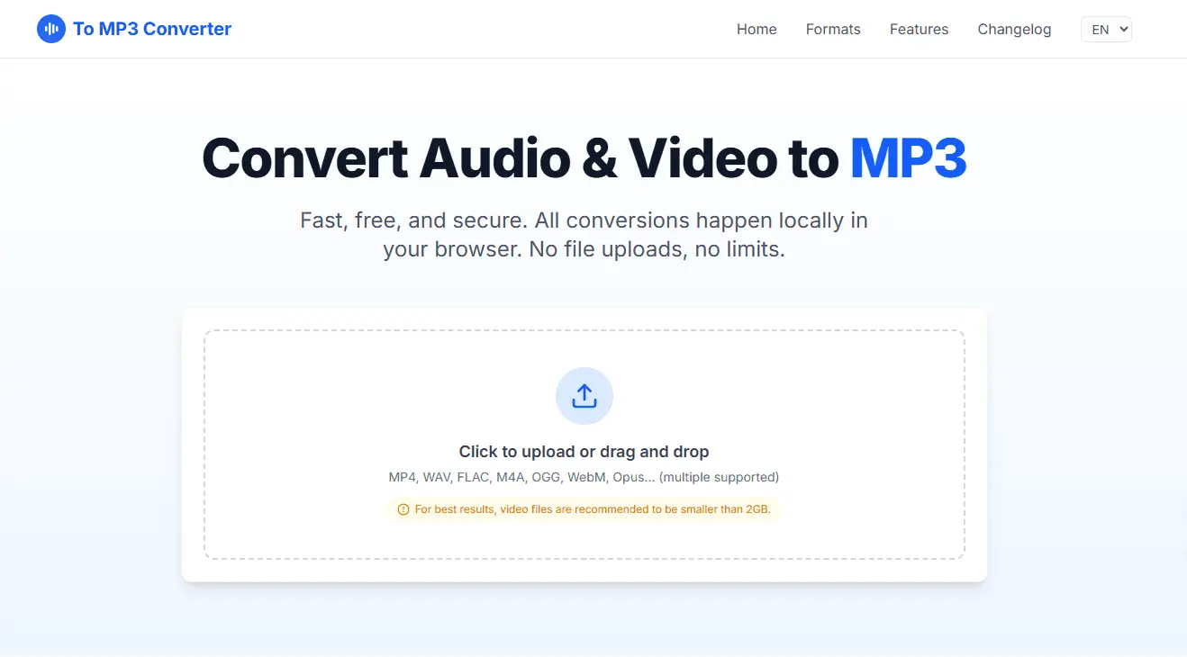 Screenshot 2 of To MP3 Converter