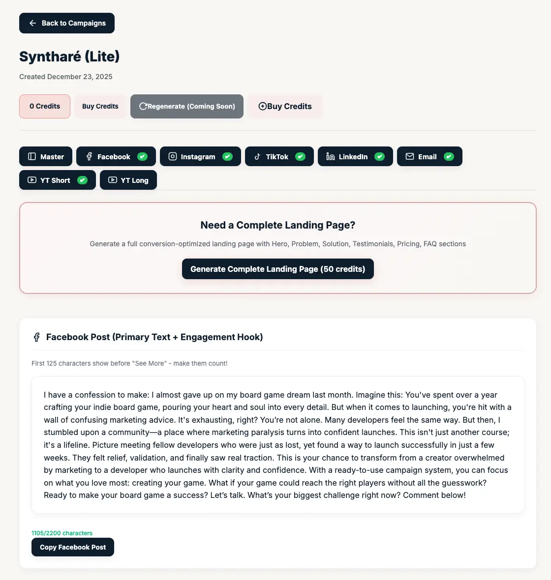 Screenshot 1 of Syntharé