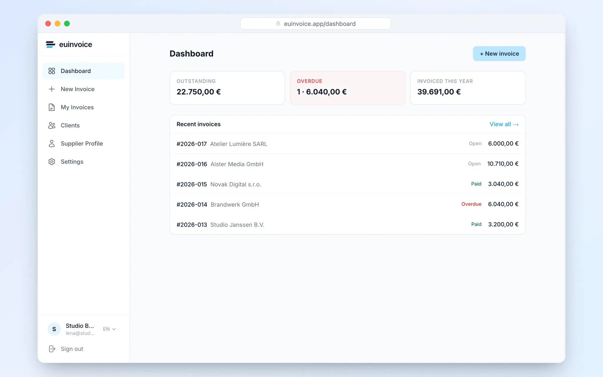 Screenshot 2 of EU Invoice Generator