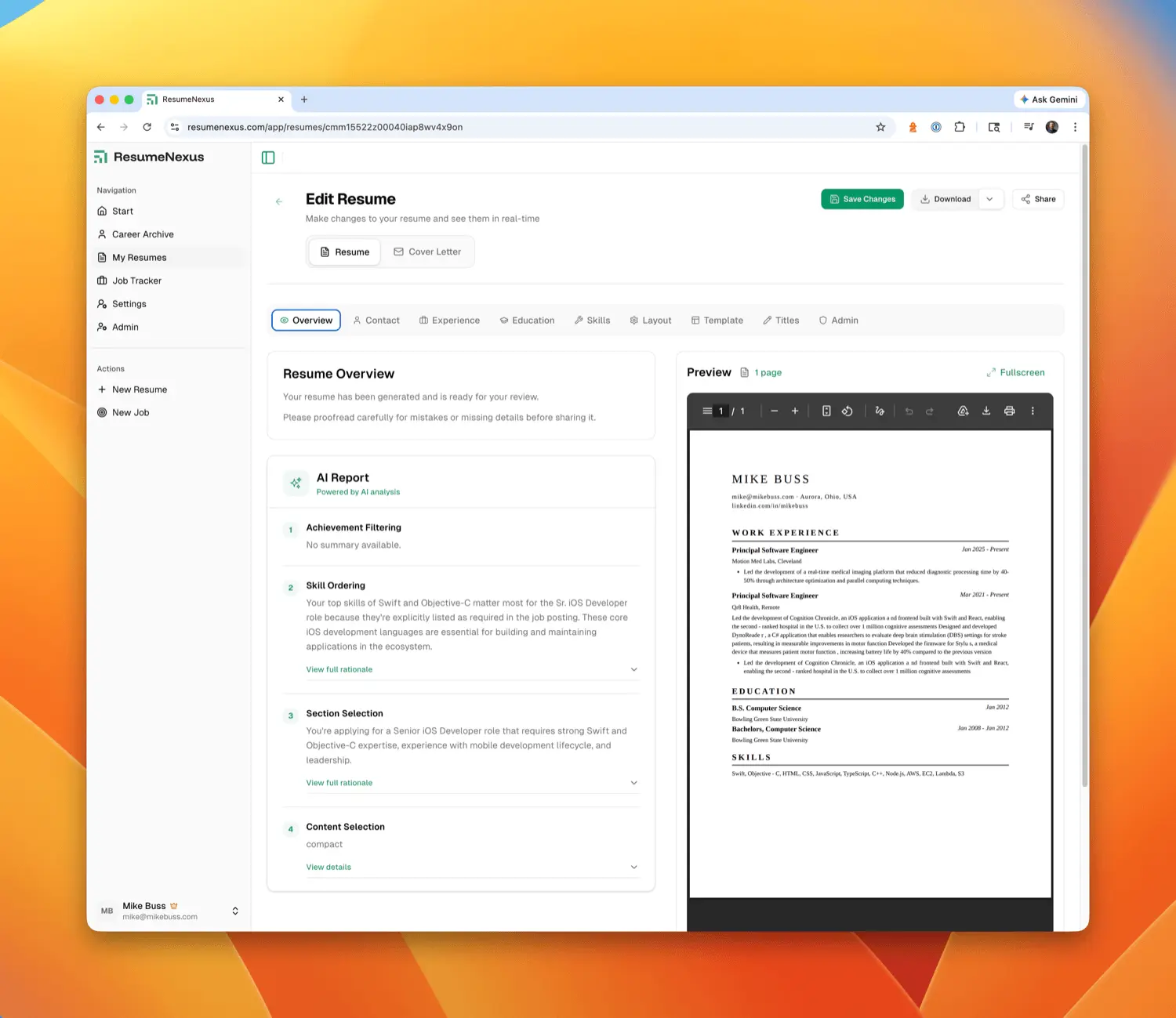 Screenshot 4 of ResumeNexus