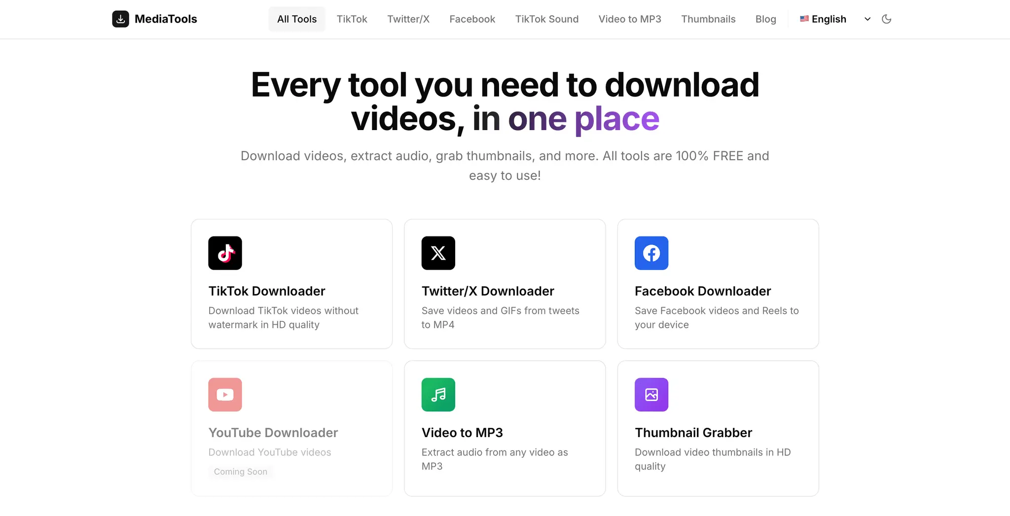 Screenshot 1 of getmediatools