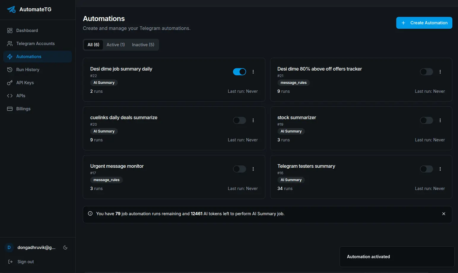 Screenshot 3 of AutomateTG