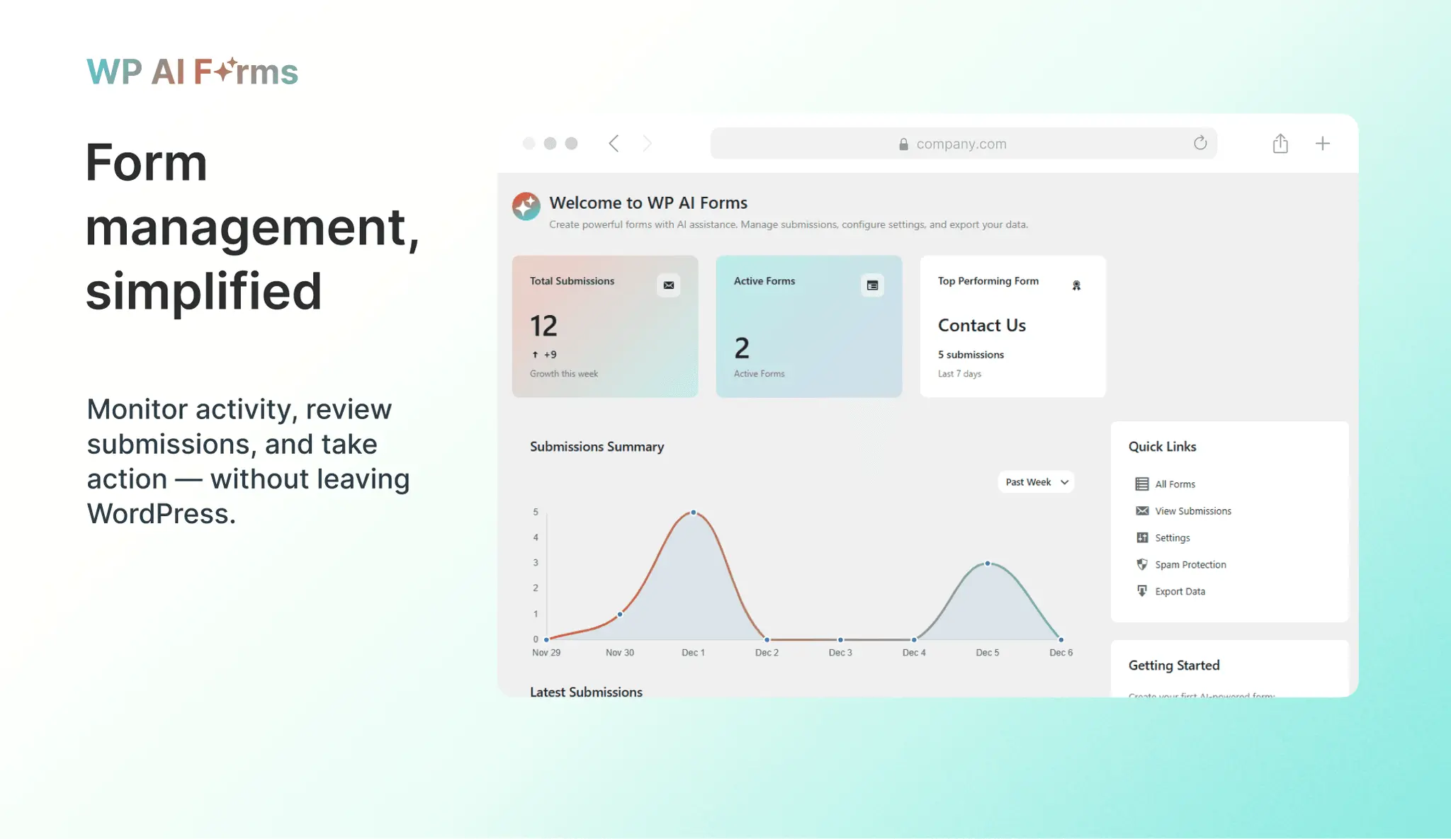 Screenshot 3 of WP AI Forms