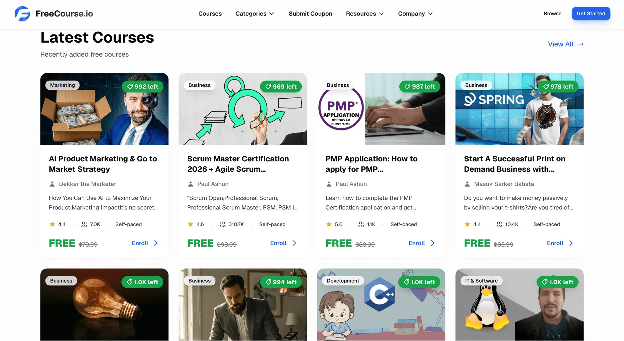 Screenshot 4 of FreeCourse.io