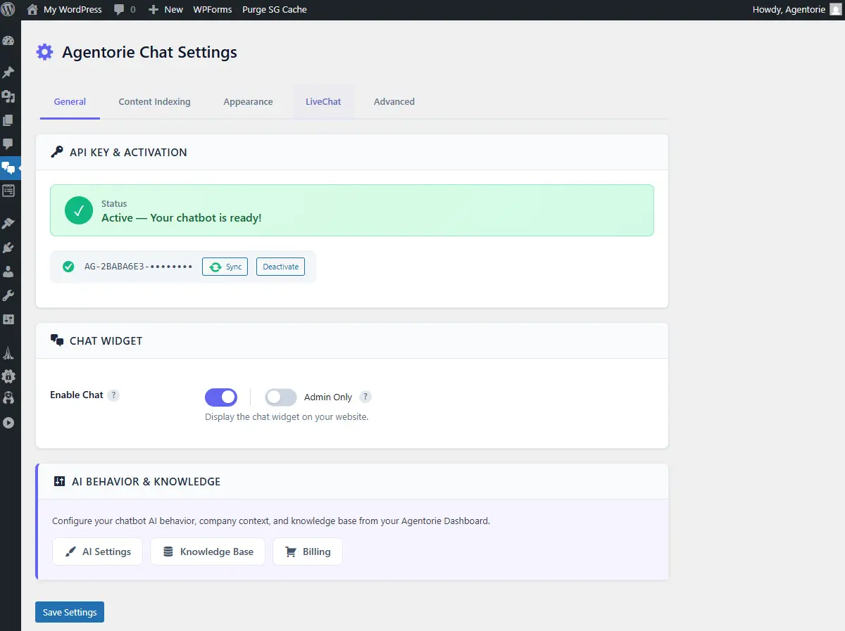 Screenshot 2 of Agentorie - Chatbot with Live chat