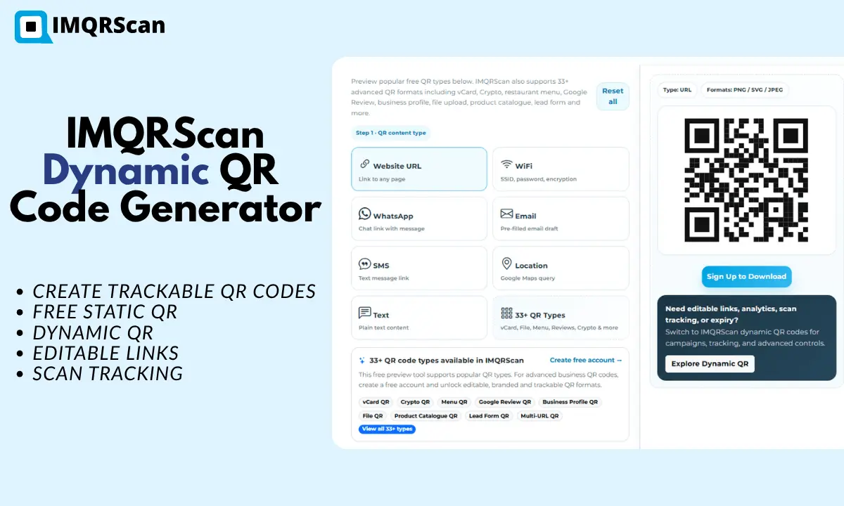 Screenshot 1 of IMQRScan - QR Code Generator