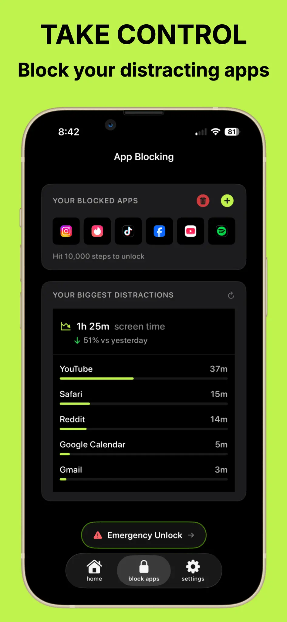 Screenshot 2 of brb: Walk to Unlock Apps