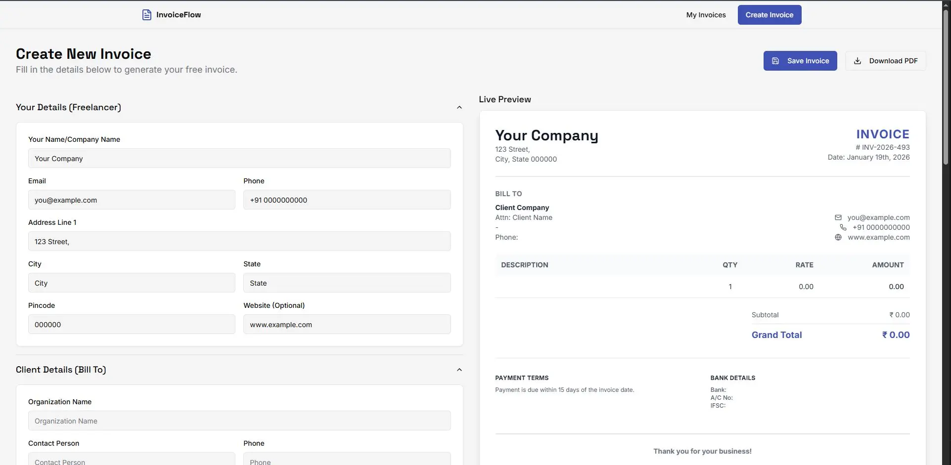 Screenshot 3 of Free Invoice Generator