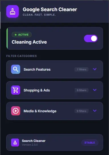 Screenshot 1 of Search Cleaner