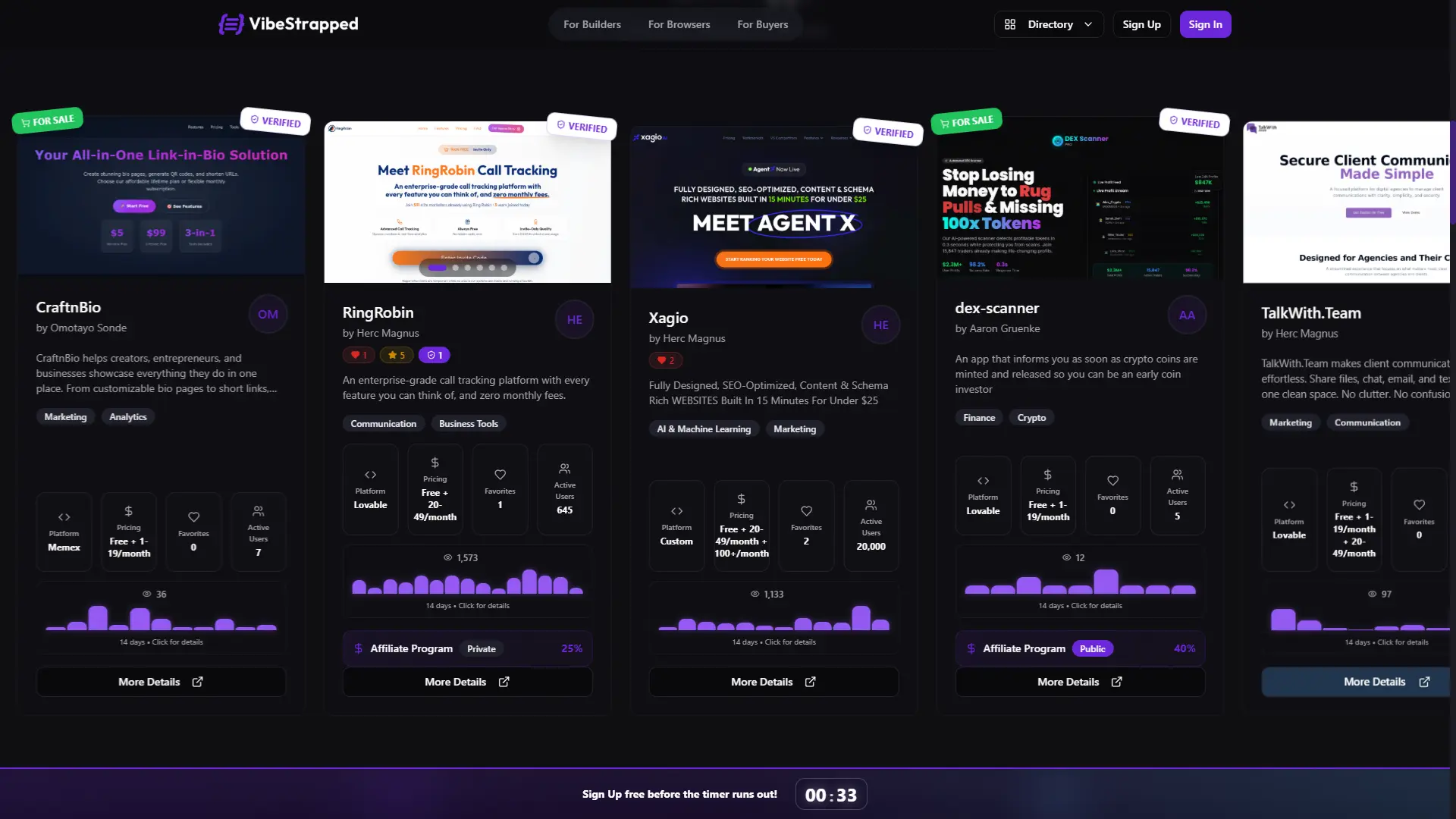Screenshot 5 of Vibe Coded Apps | Buy, Sell Or Promote