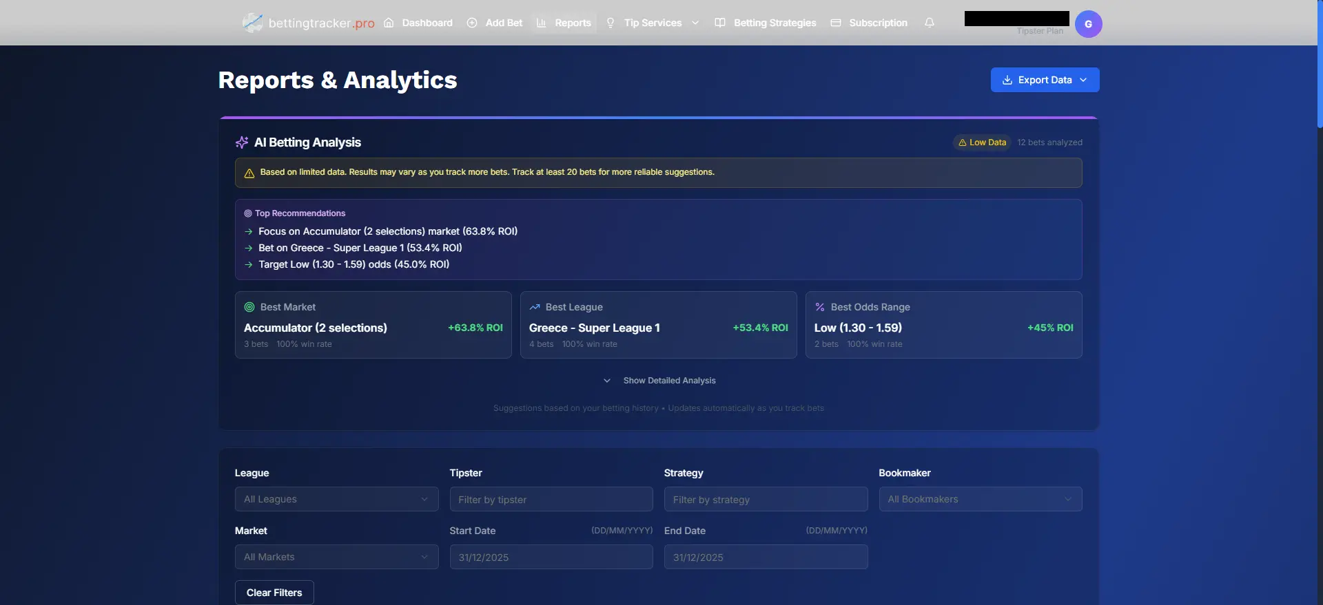 Screenshot 9 of BettingTracker.Pro
