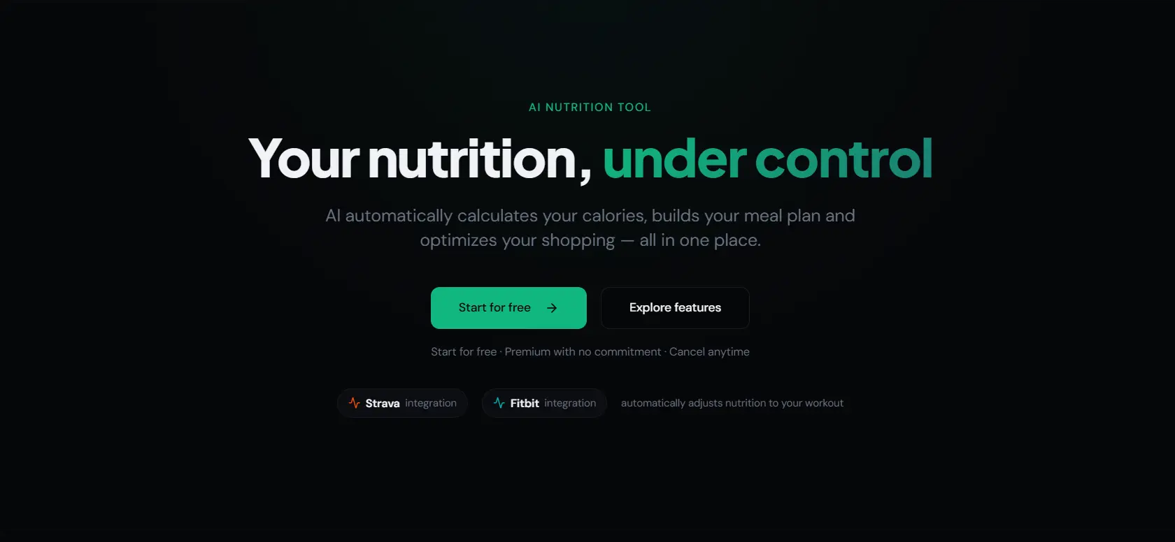 Screenshot 1 of NutriAI