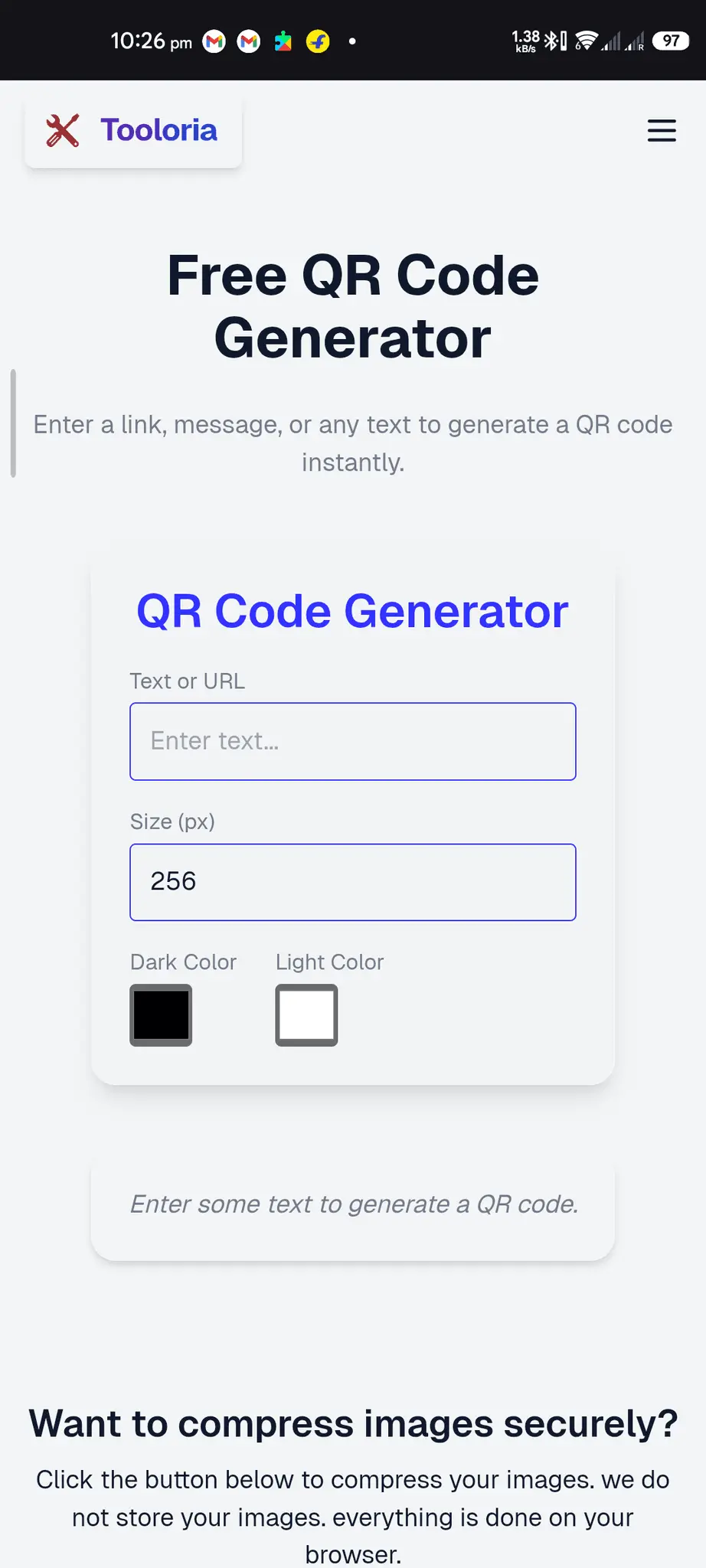 Screenshot 4 of tooloria.org