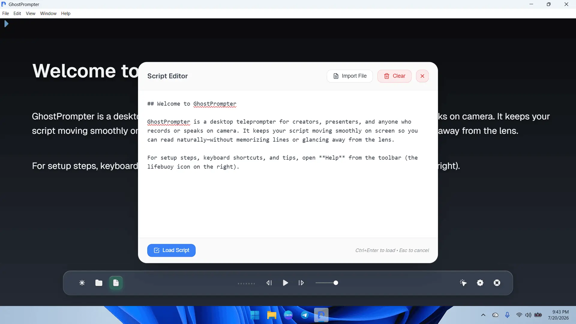Screenshot 10 of GhostPrompter – Invisible Teleprompter