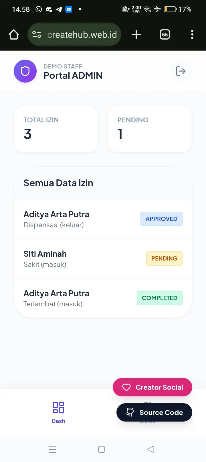 Screenshot 8 of E-Izin SMK Muhammadiyah Bandongan.