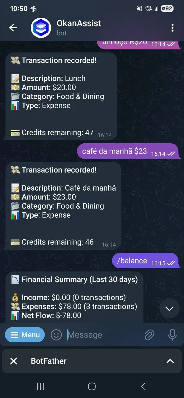 Screenshot 1 of OkanAssist